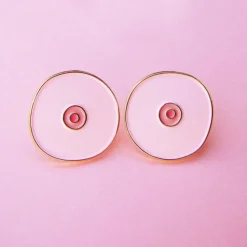 Online Pin's Seins - Blanc Pin's