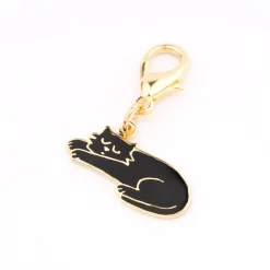 Online Porte-clé - Médaille Chat Noir Porte-clés