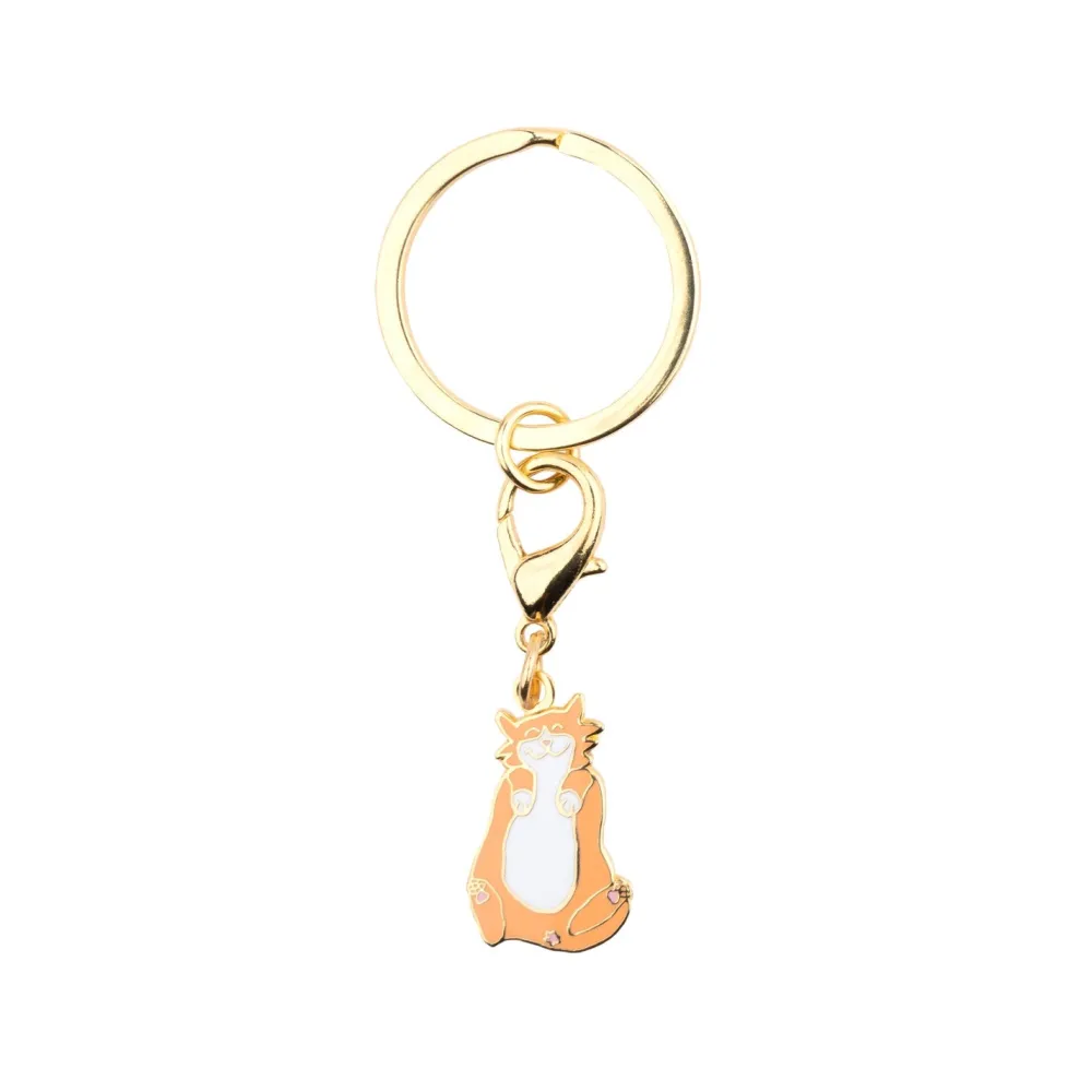 Discount Porte-clé - Médaille Chat Roux Porte-clés