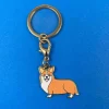 New Porte-clé - Médaille Corgi Porte-clés