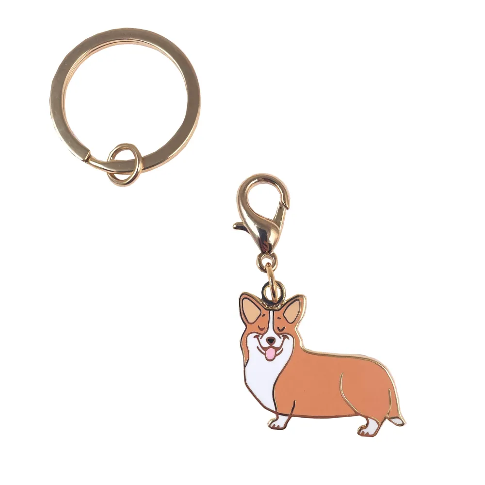 New Porte-clé - Médaille Corgi Porte-clés
