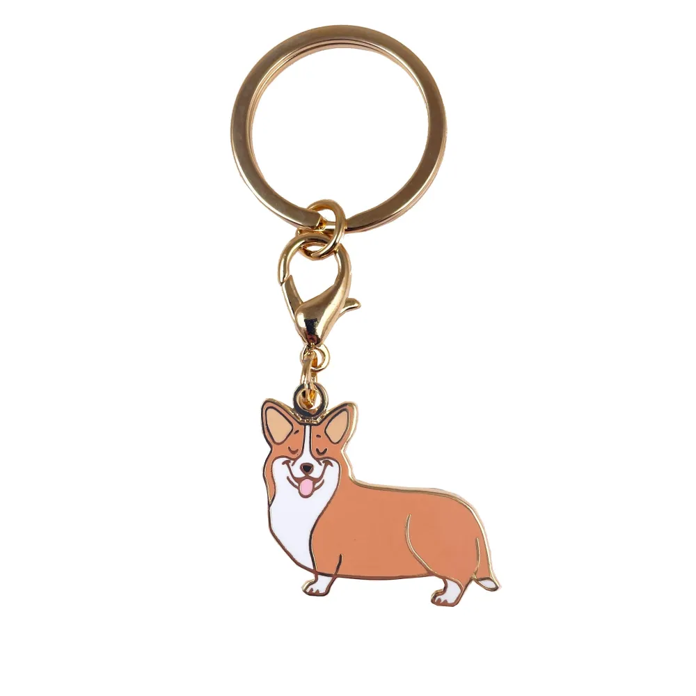 New Porte-clé - Médaille Corgi Porte-clés