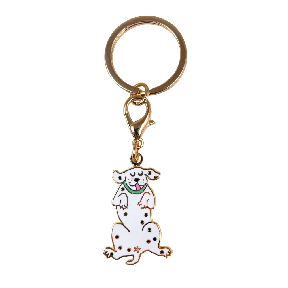 Cheap Porte-clé - Médaille Dalmatien Porte-clés